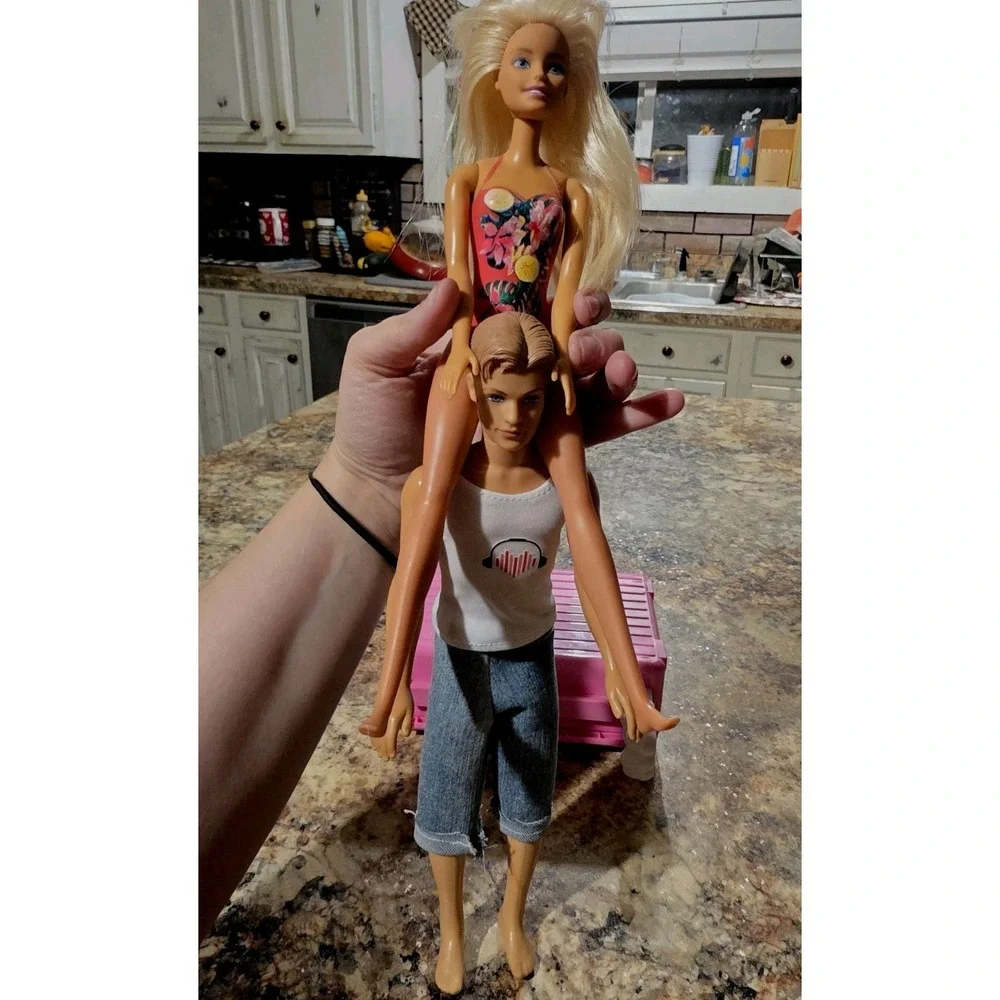 1968 Vintage Barbie Ken Doll Brown Hair Blue Eyes Mattel Fashion GF Not Included